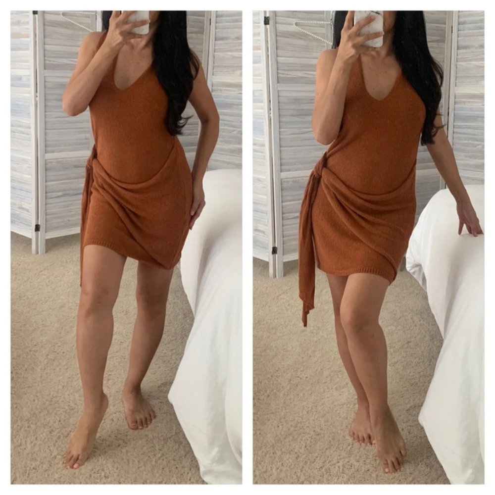 NWT Free People Poppy Mini Sweater Dress